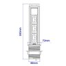 Torre Tomada Multiplug Embutir Mesa - Preto - 3
