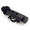 Ver imagem 2 de Torre Tomada Multiplug Embutir Mesa - Preto