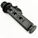 Ver imagem 1 de Torre Tomada Multiplug Embutir Mesa - Preto