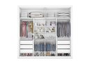 Ver imagem 2 de Guarda Roupa Casal 1 Porta com Espelho Sevilha - Made Marcs:branco