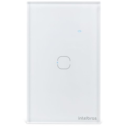 Interruptor Smart Wi-Fi Touch 1 Tecla EWS 1001 Branco Intelbras