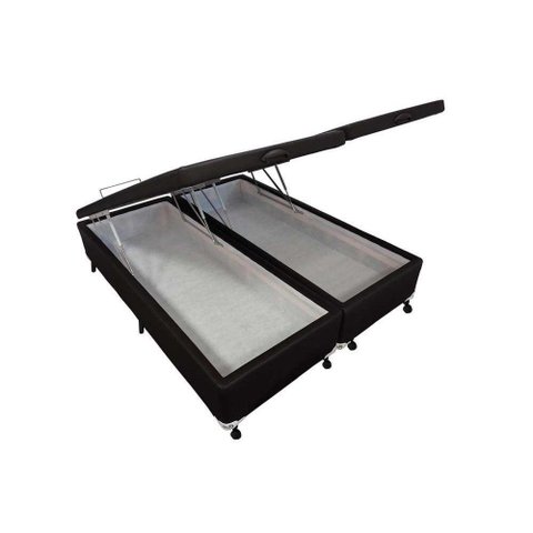 Cama Box Baú Queen Courano Black New (158x198x35) - Castor