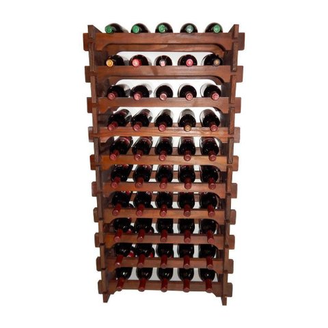 Adega Vinho Madeira 60 Garrafas Cor Imbuia C05 Cevey Adegas e Artesanatos