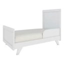 Ver imagem 2 de Kit Berço e Cômoda Retrô Peroba Branco Quarto Infantil