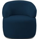 Ver imagem 3 de Kit 2 Poltronas Giratórias Sala de Estar Living Orgânico Carmen F04 Veludo Azul - Lyam Decor