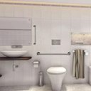 Ver imagem 6 de Alça Apoio 50cm Barra Suporte Anti Queda Kit 2 Uni Acessibilidade Cadeirante Pcd Criança Gestante
