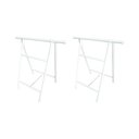 Ver imagem 2 de Kit Cavalete Tubolar Dobravel com 2 Peças 90cm X 1 Metro Branco