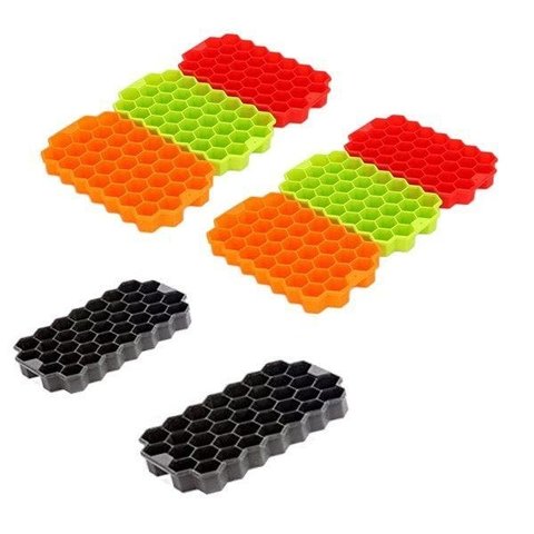 Formas Silicone Colmeia para Gelo Chocolate 08 unidades
