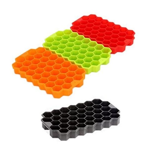 Forma de Silicone Colmeia para Gelo Chocolate 04 unidades