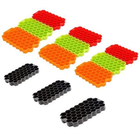 Formas Silicone Colmeia para Gelo Chocolate 12 unidades