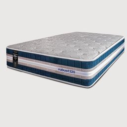 Cama Box Solteiro Colchão + Box 88x188x70 com Molas Ensacadas Robust 220 Azul Cama Inbox - 6