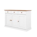 Ver imagem 2 de Balcão Buffet para sala de jantar 3 Portas e 3 Gavetas em Madeira Maciça Westerland