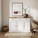 Ver imagem 1 de Balcão Buffet para sala de jantar 3 Portas e 3 Gavetas em Madeira Maciça Westerland