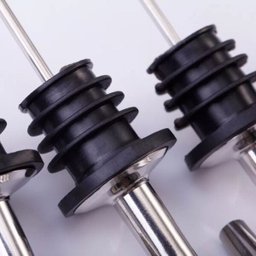 Bico Dosador em Aço Inox e Silicone para Garrafa 06 unidades - 2