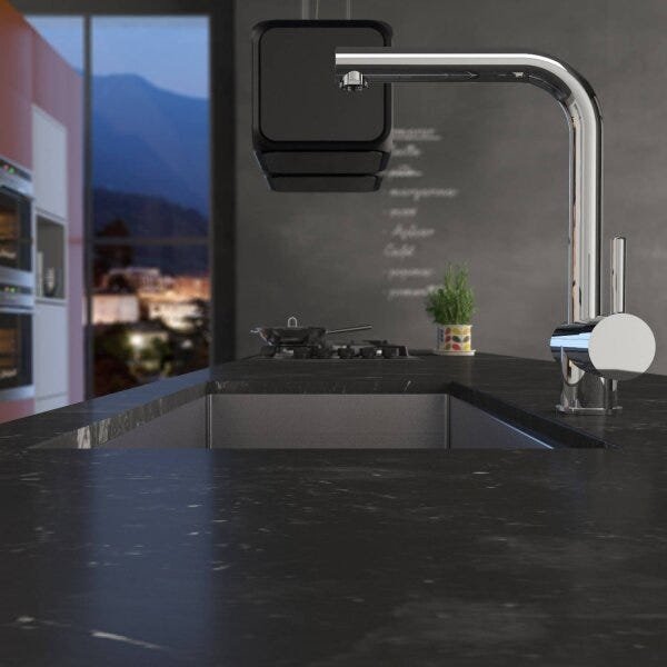Misturador Monocomando para Cozinha 7008 Aço Escovado Minimal Advance Meber Metais - 2