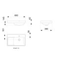 Ver imagem 2 de Cuba Sobrepor 600x380 Optica L60 Branco Roca