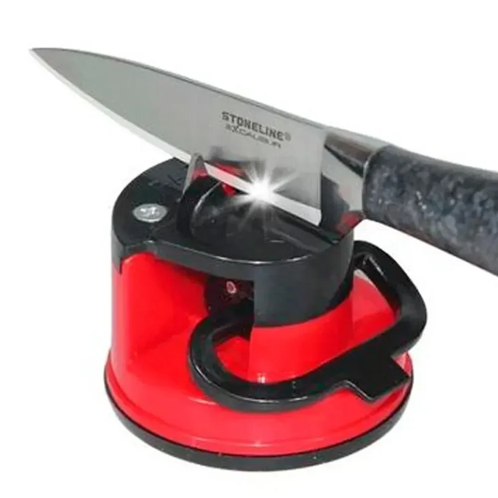 Ver imagem 5 de Afiador Amolador de Facas para Tesoura Canivete Facão com Ventosa