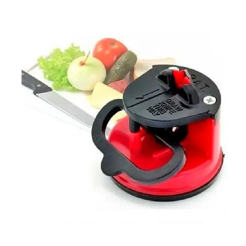 Ver imagem 2 de Afiador Amolador de Facas para Tesoura Canivete Facão com Ventosa