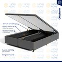 Ver imagem 3 de Cama Box Baú com Colchão de Espuma D45 Ortobom Airtech Ortopillow 150 D45 Queen 158cm