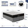 Cama Box Baú com Colchão de Espuma D45 Ortobom Airtech Ortopillow 150 D45 Queen 158cm - 4