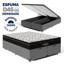 Ver imagem 5 de Cama Box Baú com Colchão de Espuma D45 Ortobom Airtech Ortopillow 150 D45 Queen 158cm