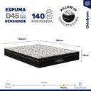 Ver imagem 6 de Cama Box Baú com Colchão de Espuma D45 Ortobom Airtech Ortopillow 150 D45 Queen 158cm