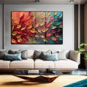 Ver imagem 1 de Quadro Decorativo Floral Luxo Pétalas Multicoloridas em Moldura Caixa Tacolado Moldura Trad 1cm Pret