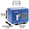 Cofre Eletrônico Safe Compact Yale Mini Blue - 3