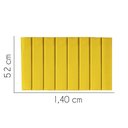 Ver imagem 2 de Painel Estofada Líbia 140cm Casal Courino Amarelo