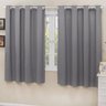 Cortina Blackout Corta Luz PVC (Plástico) Cinza 2,80 x 2,20 para Varão Simples 2,00 Metros - 1
