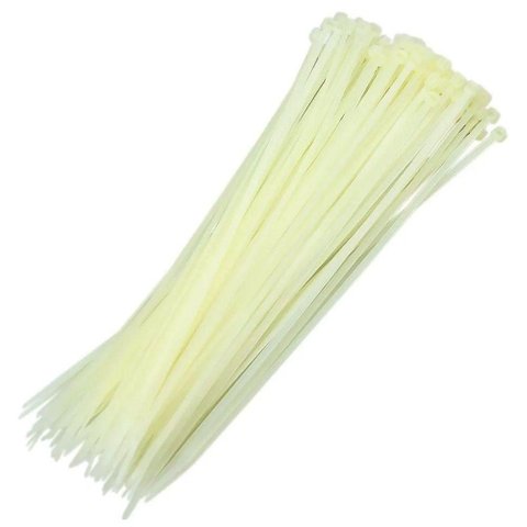 Abraçadeira de Nylon 380mm X 4.8mm Branco 50 Uni