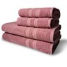 Jogo de Toalhas Itália Soft 4 Pçs - 2 Banho e 2 Rosto 430g/m² 100% Algodão - Rosê - 1