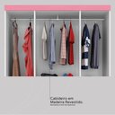Ver imagem 7 de Guarda Roupa Solteiro 6 Portas e 2 Gavetas Ecom Ii - Branco/rosa/branco Flex