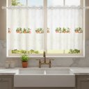 Ver imagem 7 de Cortina Pia c/ Bando Vitro Real Renda Cozinha 1,60x0,80x0,20:Morango