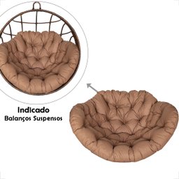 Almofada Impermeável Colchão para Balanço Suspenso - Lisato Camurça - 3