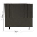 Ver imagem 3 de Cabeceira Estofada King 195CM Grécia Linho Marrom - D A DECOR D&A Decor