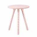 Ver imagem 1 de Mesa Lateral de Apoio em Madeira Maciça com Design Torneado Rosa
