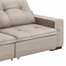 Sofá Recanto 3 Lugares (L:260cm) Retrátil e Reclinável C/ Molas Suede Liso Nude - 6
