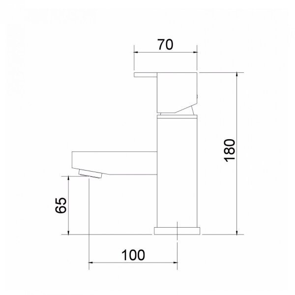 Misturador Monocomando para Banheiro 2875 Quadra C215 Meber Metais - 2