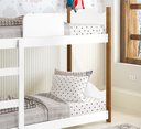 Ver imagem 4 de Cama Infantil Beliche Montessori Encanto com 2 Colchões Escorregador Grade Proteção Cor Branco