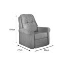 Ver imagem 2 de Poltrona do Papai Reclinável MH 1216 Two Way c/ Massagem Suede Bege - Herval