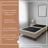 Base Box Dobrável Solteiro Cama Portátil Apartamento Casa:bege - 6