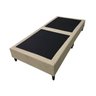 Base Box Dobrável Solteiro Cama Portátil Apartamento Casa:bege - 1