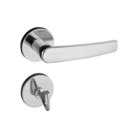 Fechadura Concept Banheiro 40mm Roseta Cromada Rr1 401-40cb Raio Cr Pado