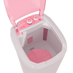 Maquina de Lavar Roupa Semi-automatica Tanquinho Colormaq 18kg Lcs18 Rosa 220v - 4