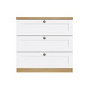 Ver imagem 4 de Conj. Infantil Guarda Roupa e Cômoda Infinity Savana/Branco