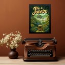 Ver imagem 2 de Quadro Rio de Janeiro - Cartaz Pão de Açucar 45x34cm:moldura Branca
