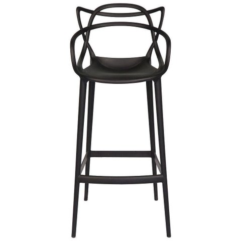 Banqueta Allegra Masters 100% Polipropileno Preta