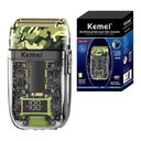 Ver imagem 3 de Barbeador Máquina Shaver Profissional Recarregável Camuflada Transparente Kemei TX7