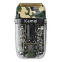 Ver imagem 1 de Barbeador Máquina Shaver Profissional Recarregável Camuflada Transparente Kemei TX7